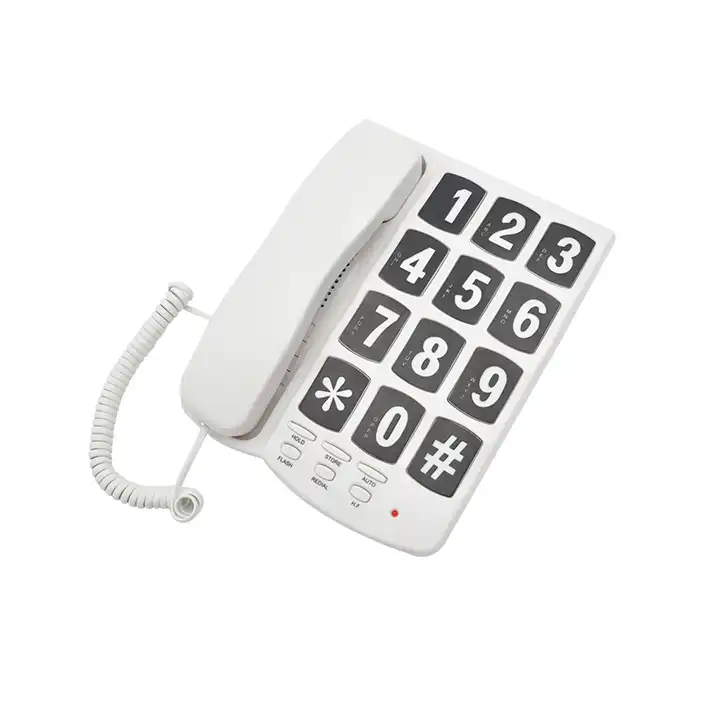 Can a big button telephone be wall-mounted?